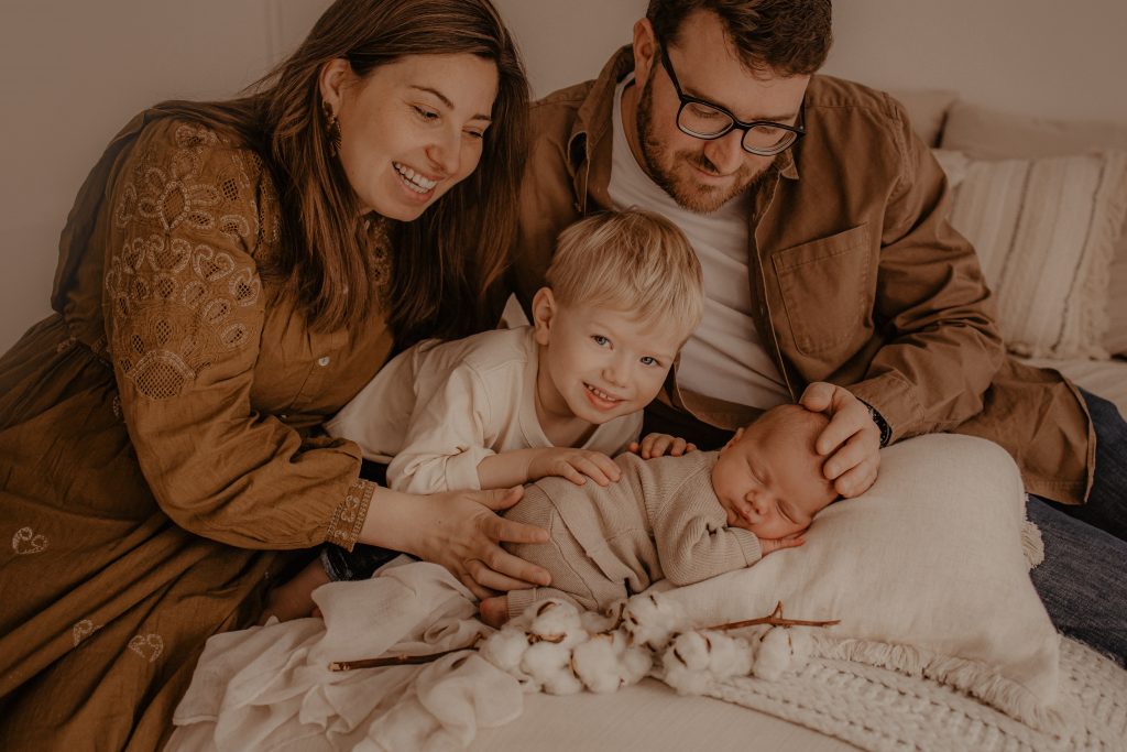 Photo de famille avec bébé à Douai
