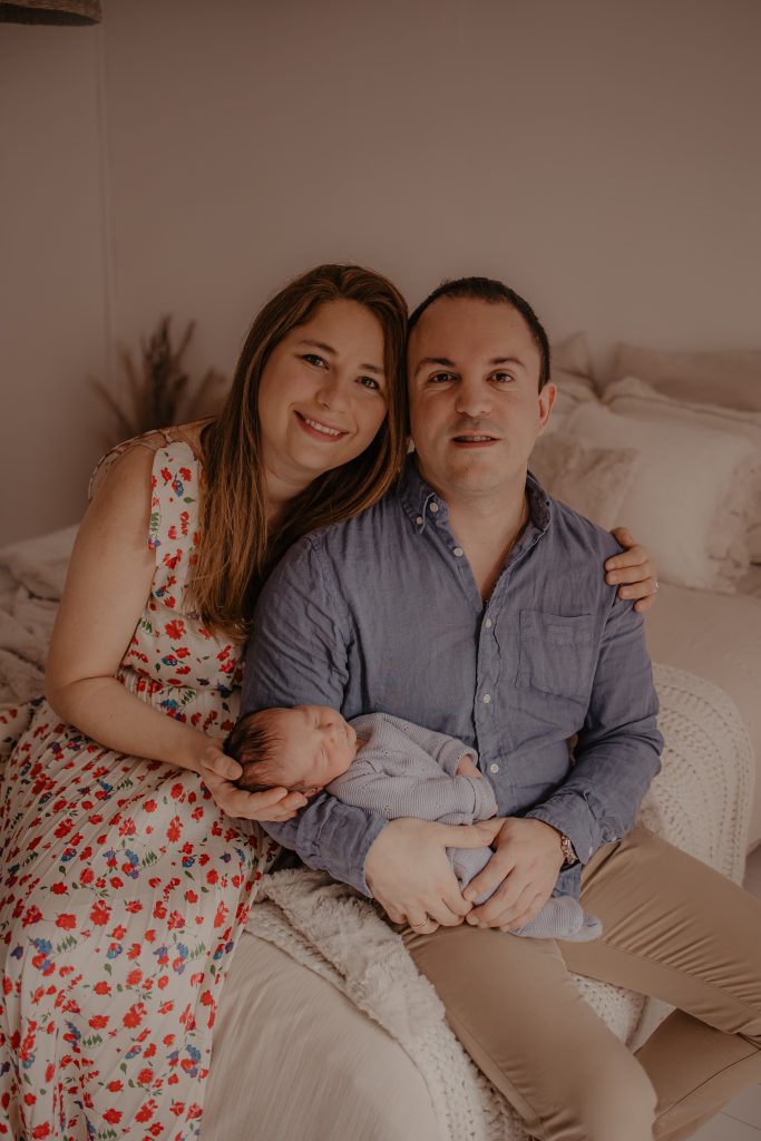 Portrait photo famille avec bébé