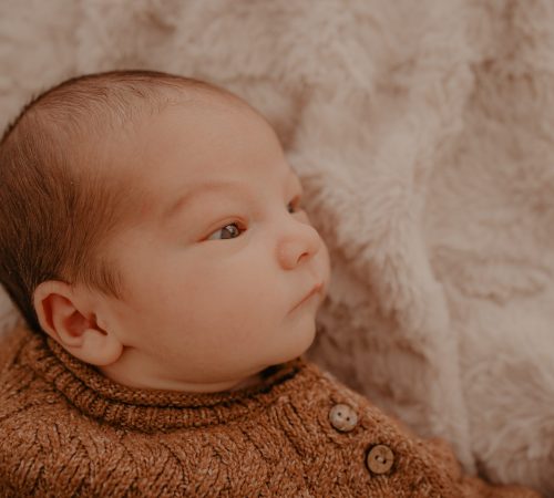 Séance naissance avec grand frère – Photographe Douai