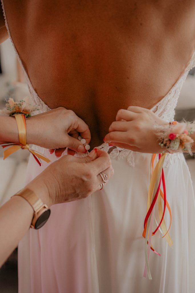 Préparatifs de la mariée